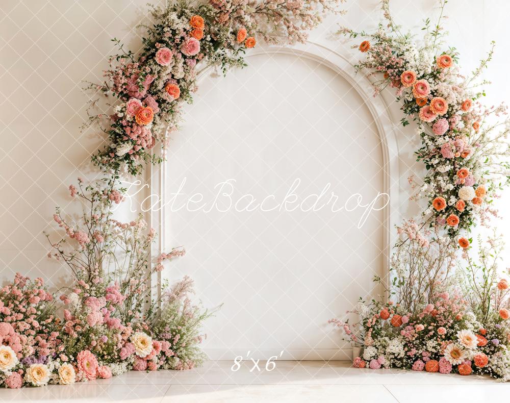 Kate Spring Floral Arch Wedding Backdrop Designed by Emetselch