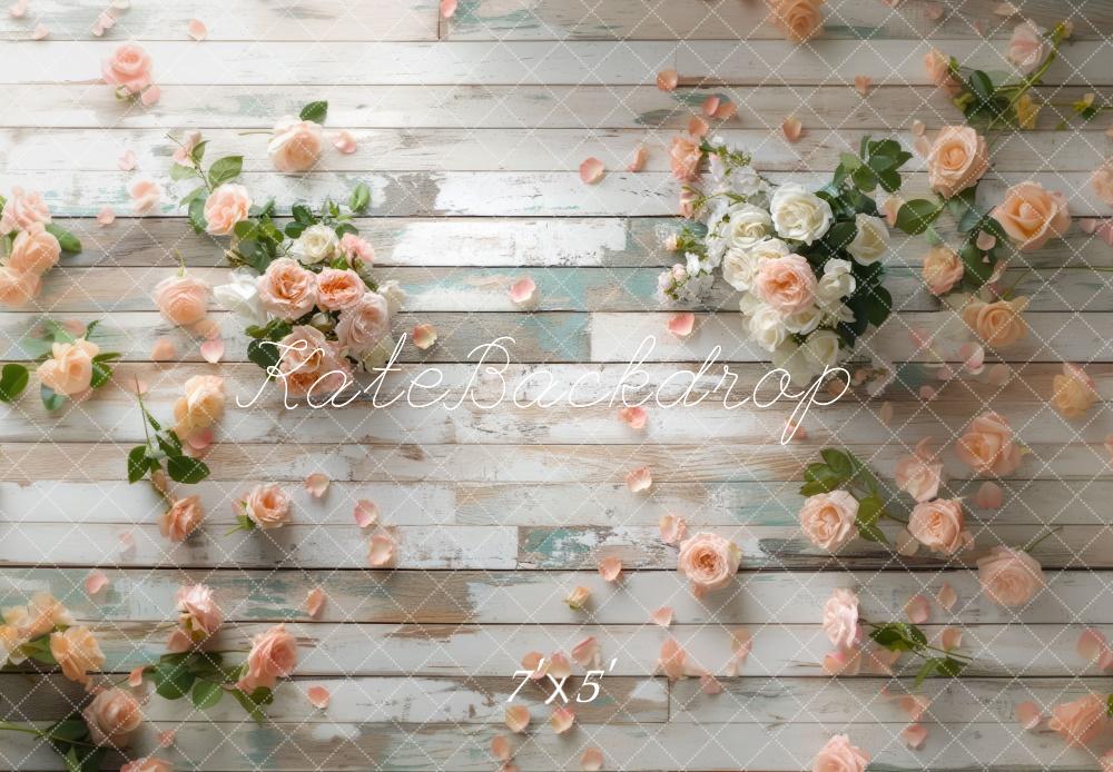 Sfondo in Legno Rosa Fiorito Designed by Mini MakeBelieve