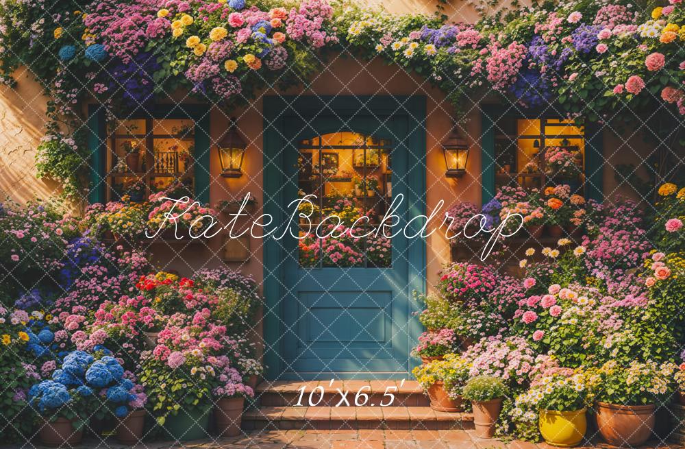 Kate Spring Floral Shop Doorway Backdrop Designed by Emetselch