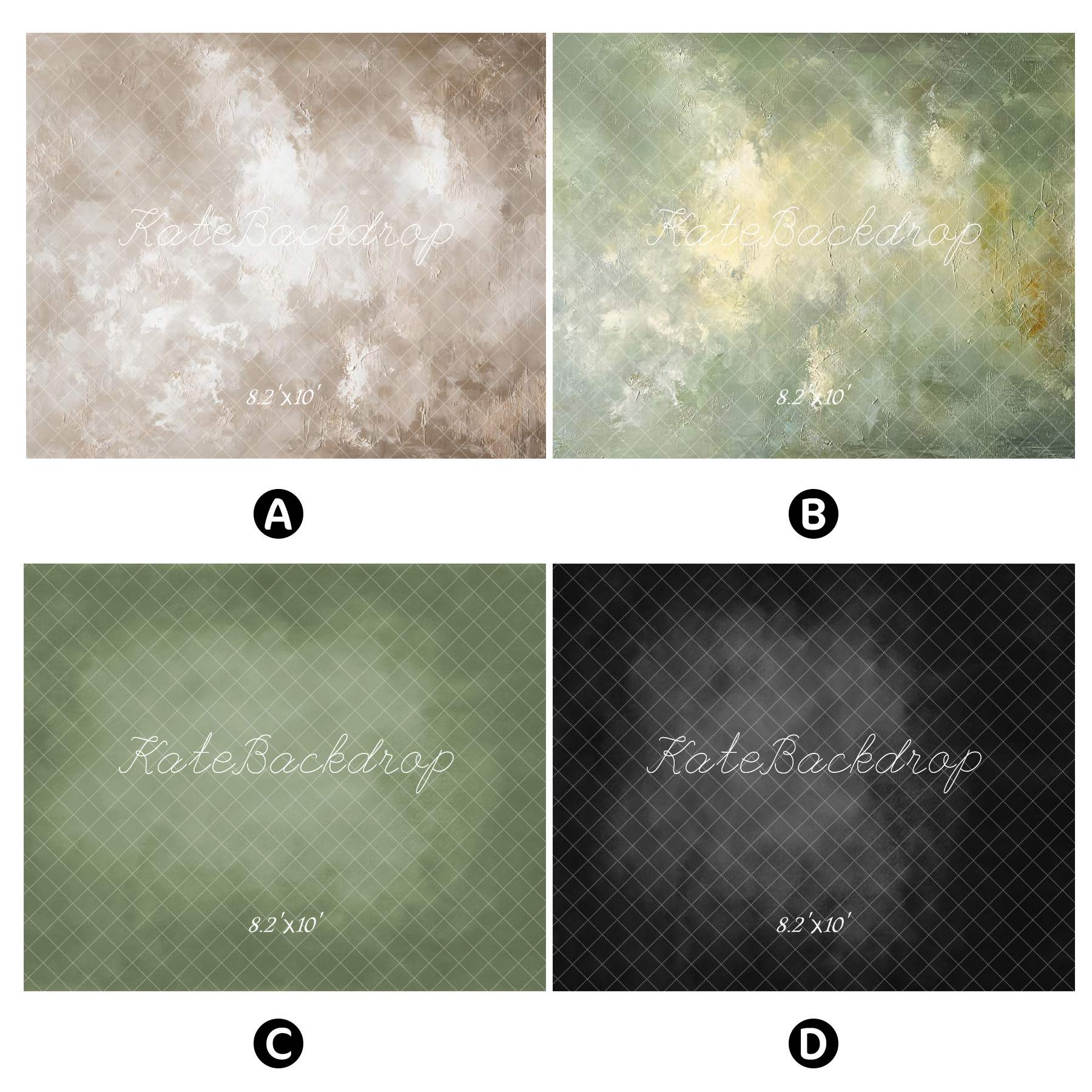 Kate Abstract Combination Printed Backdrops for Photography( 4 Backdrops in Total)