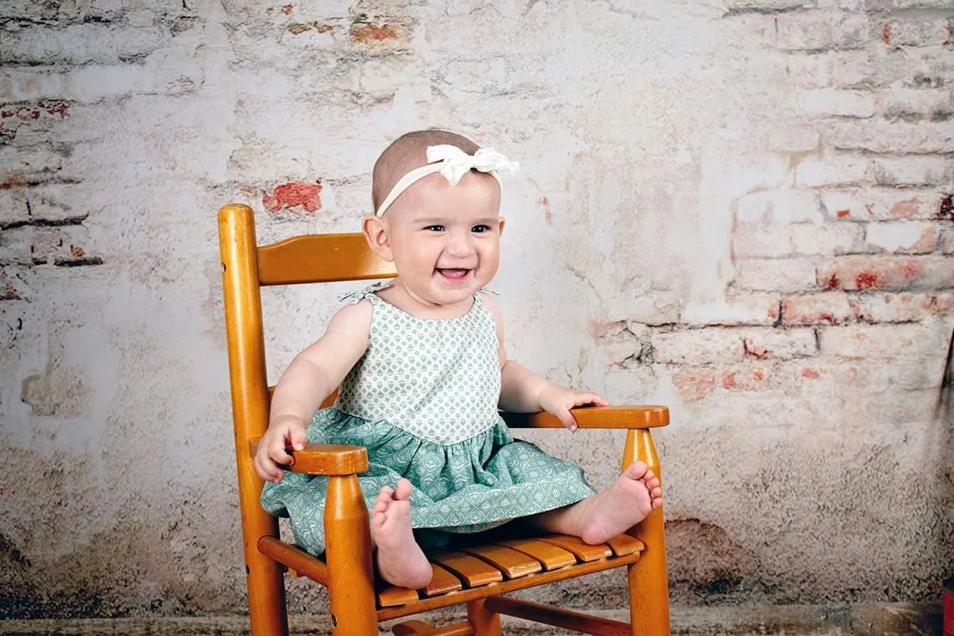 Kate Brick Wall Wood Backdrop Designed by Chain Photography