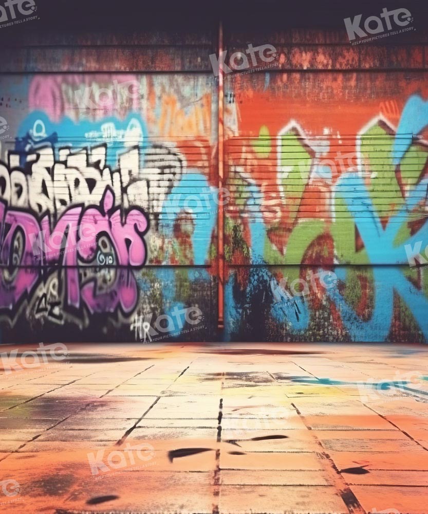 Fondo de pared con graffiti diseñado por Chain Photography