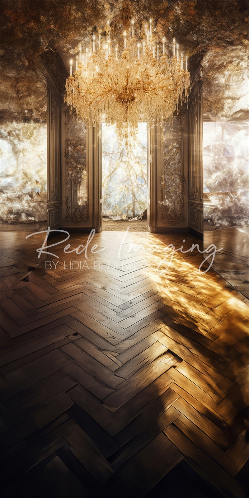 Kate Sweep Light & Mirrors Backdrop Designed by Lidia Redekopp