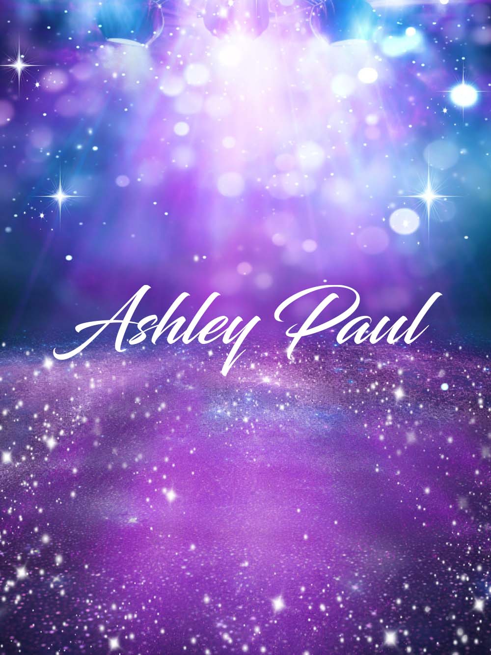 Fantasy Purple Starry Sky Light Backdrop Ontworpen door Ashley Paul