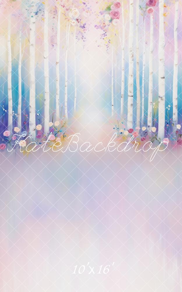 Kate Sweep Cartoon Easter Forest Path Backdrop Backdrop Designed by Patty Robert