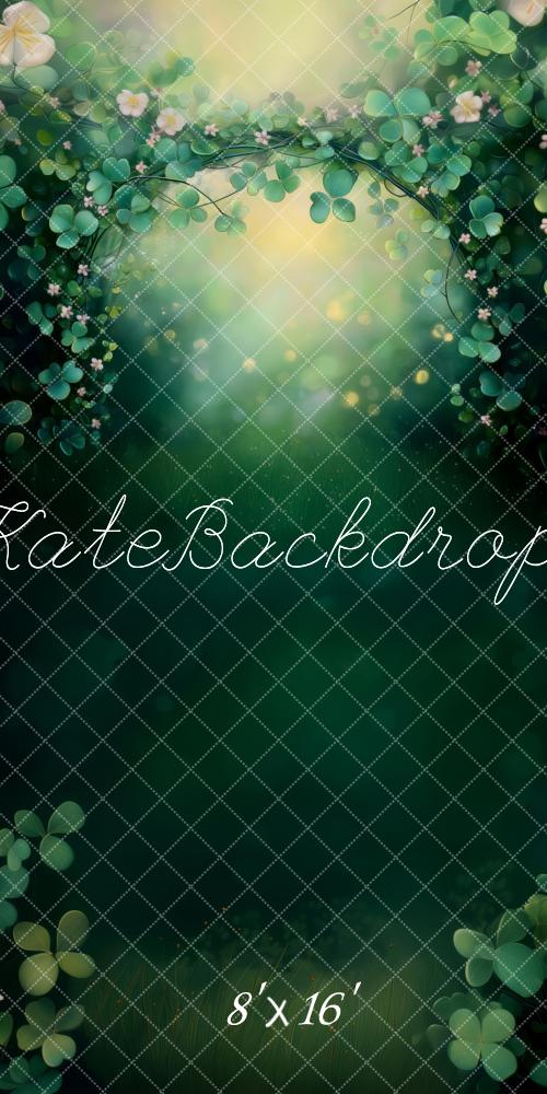 Sweep St. Patrick’s Shamrock Arch Foto Achtergrond Ontworpen door Patty Robert