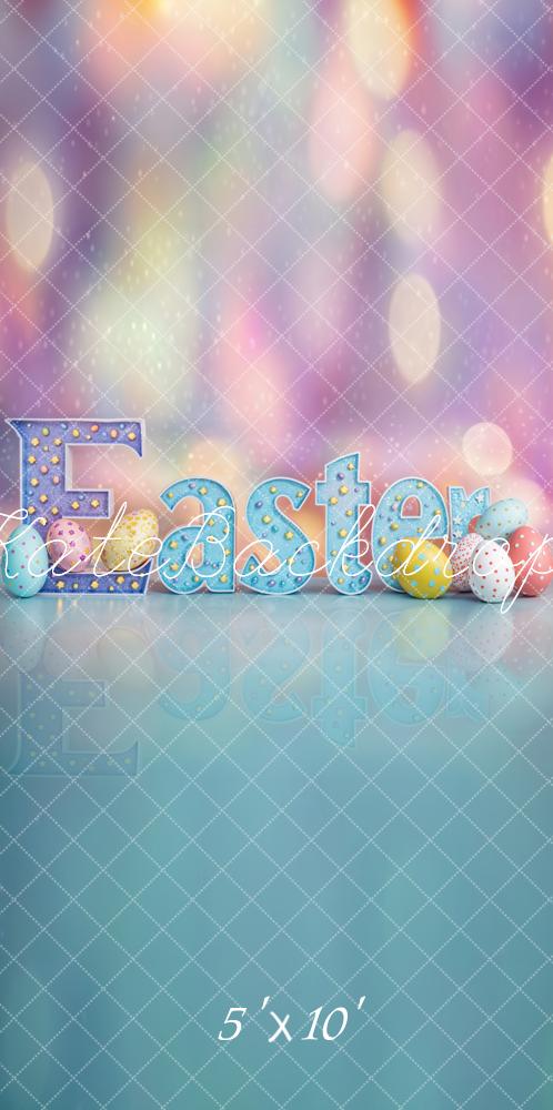 Backdrop de Huevos de Letras Bokeh de Pascua diseñado por Emetselch