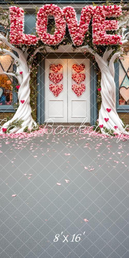Arco de Flores de Amor de San Valentín Diseñado por Mini MakeBelieve
