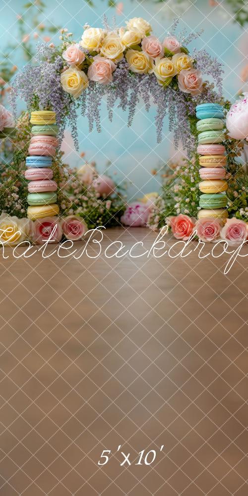 Kate Cake Smash Flower Arch Macaron Sweet Backdrop Designed by Mini MakeBelieve