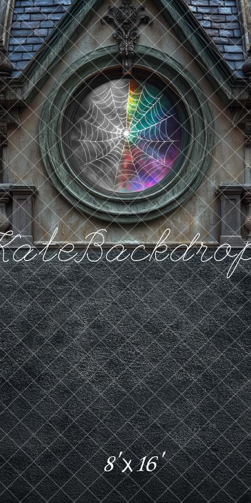 Fondo de Ventana Exterior de Telaraña Miércoles diseñado por Mini MakeBelieve