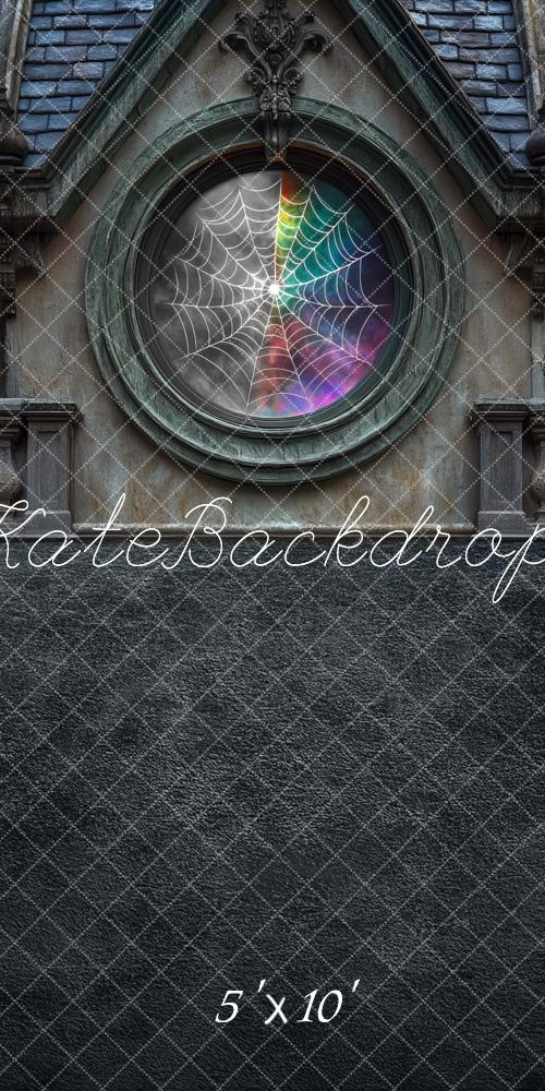 Fondo de Ventana Exterior de Telaraña Miércoles diseñado por Mini MakeBelieve