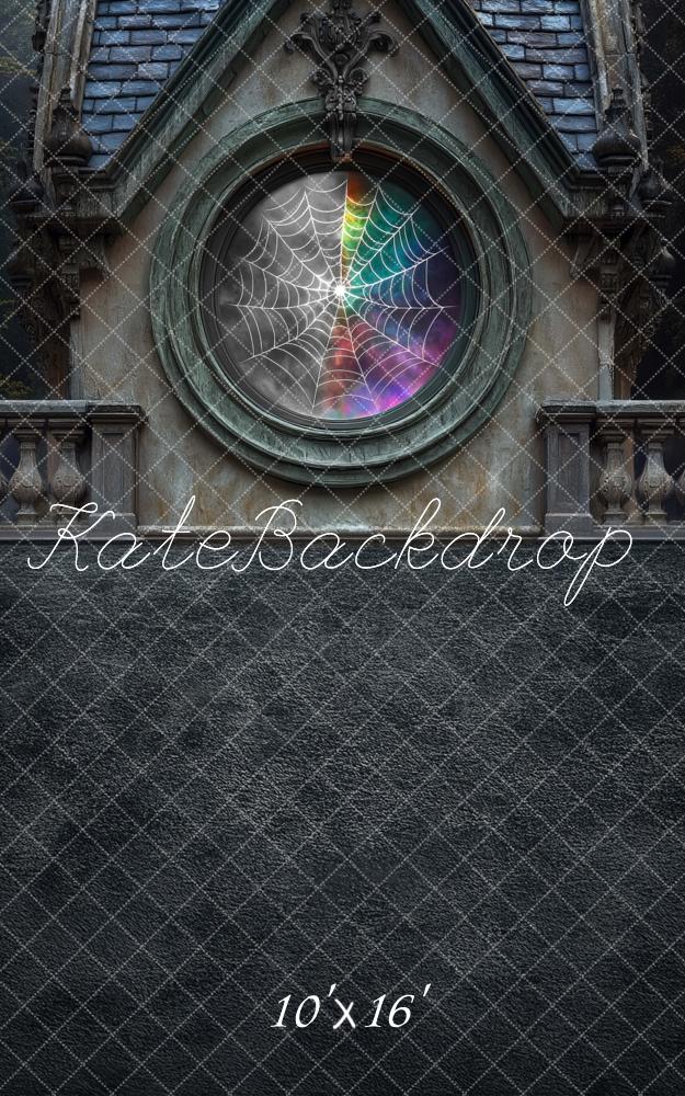 Fondo de Ventana Exterior de Telaraña Miércoles diseñado por Mini MakeBelieve