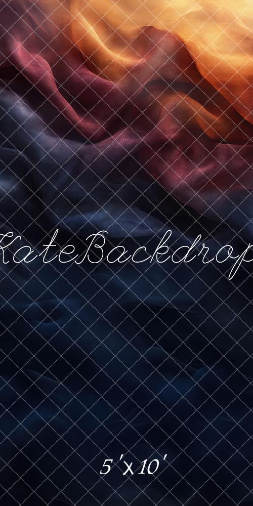 Kate Abstract Gradient Fabric Orange Backdrop Designed by Mini MakeBelieve