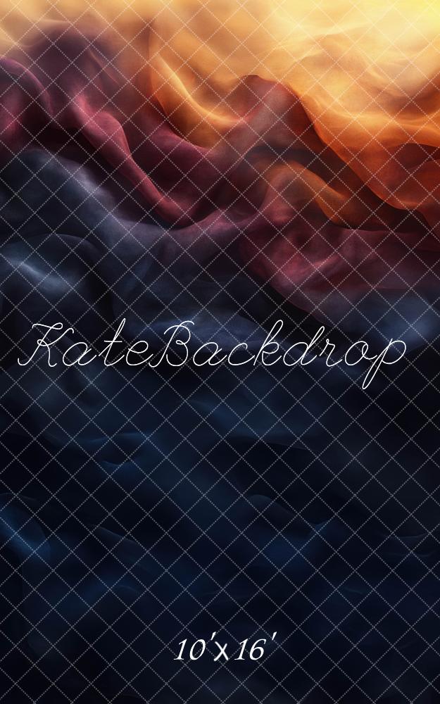 Kate Abstract Gradient Fabric Orange Backdrop Designed by Mini MakeBelieve