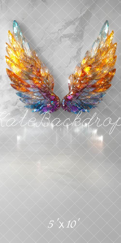 Fondo de Alas de Cristal Glitter Fantasía Diseñado por Mini MakeBelieve