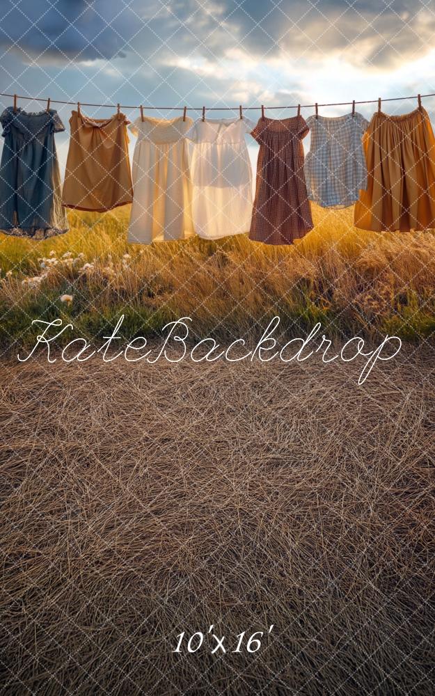 Sfondo per Lavanderia Estiva Clothesline Progettato da Mini MakeBelieve