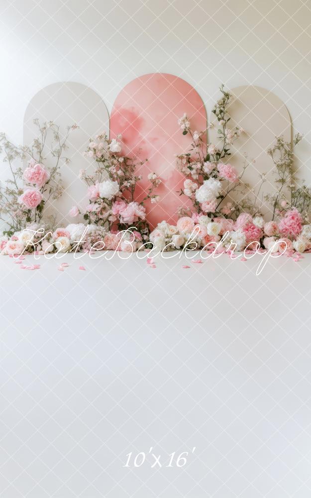 Kate Sweep Spring Pastel Arch Floral Backdrop Backdrop Designed by Patty Robert