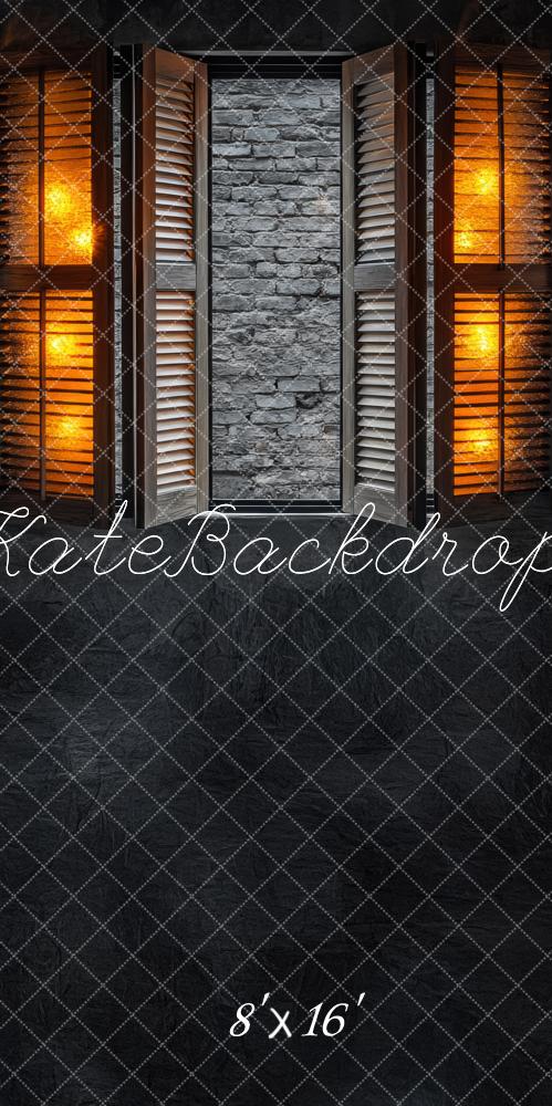 Foto Achtergrond Vintage Baksteen Shutters Licht Designed by Mini MakeBelieve
