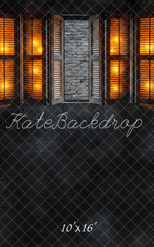 Foto Achtergrond Vintage Baksteen Shutters Licht Designed by Mini MakeBelieve