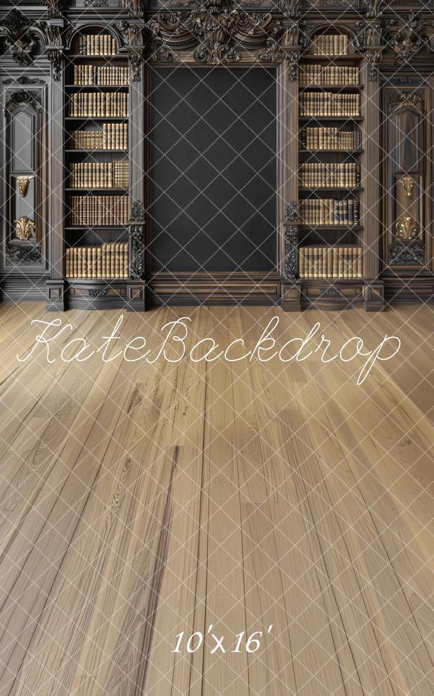 Kate Graduation Vintage Library Bookshelf Chalkboard Backdrop Designed by Mini MakeBelieve