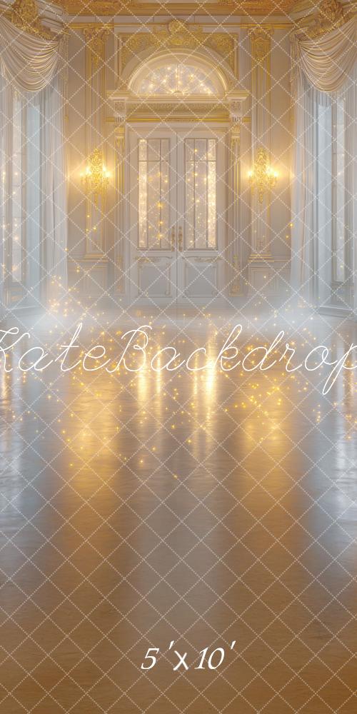 Kate Fantasy Sparkling Golden Retro Room Backdrop Designed by Mini MakeBelieve
