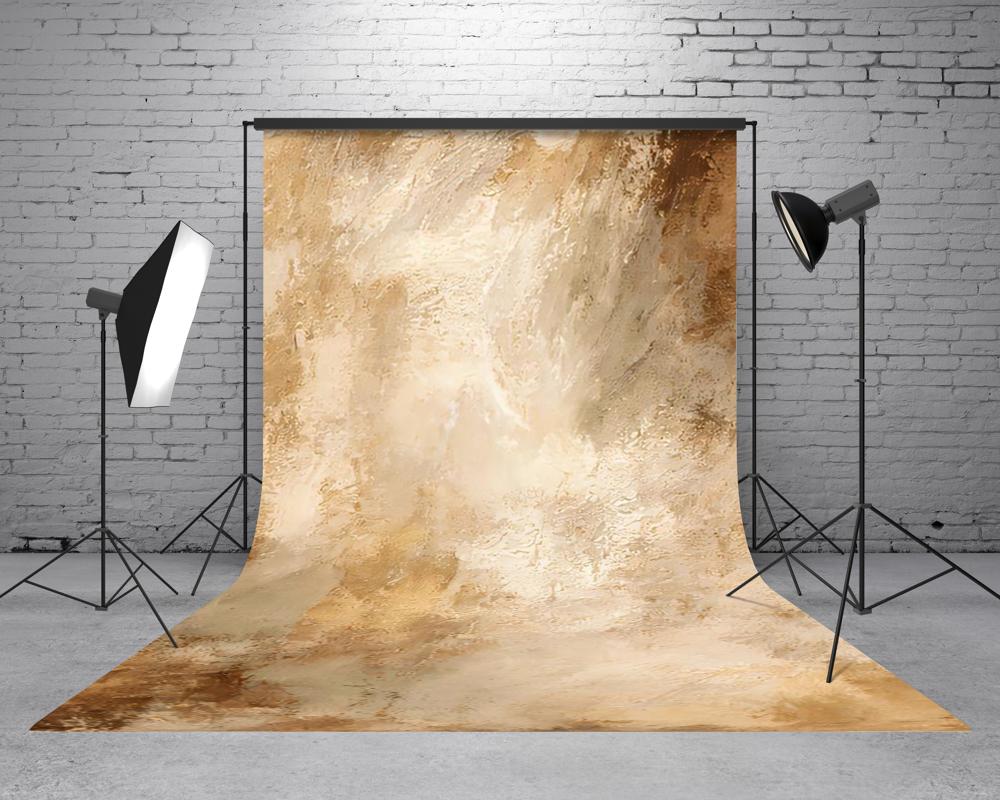 Kate Sweep Abstract Vintage Wall Brown Backdrop Designed by Emetselch