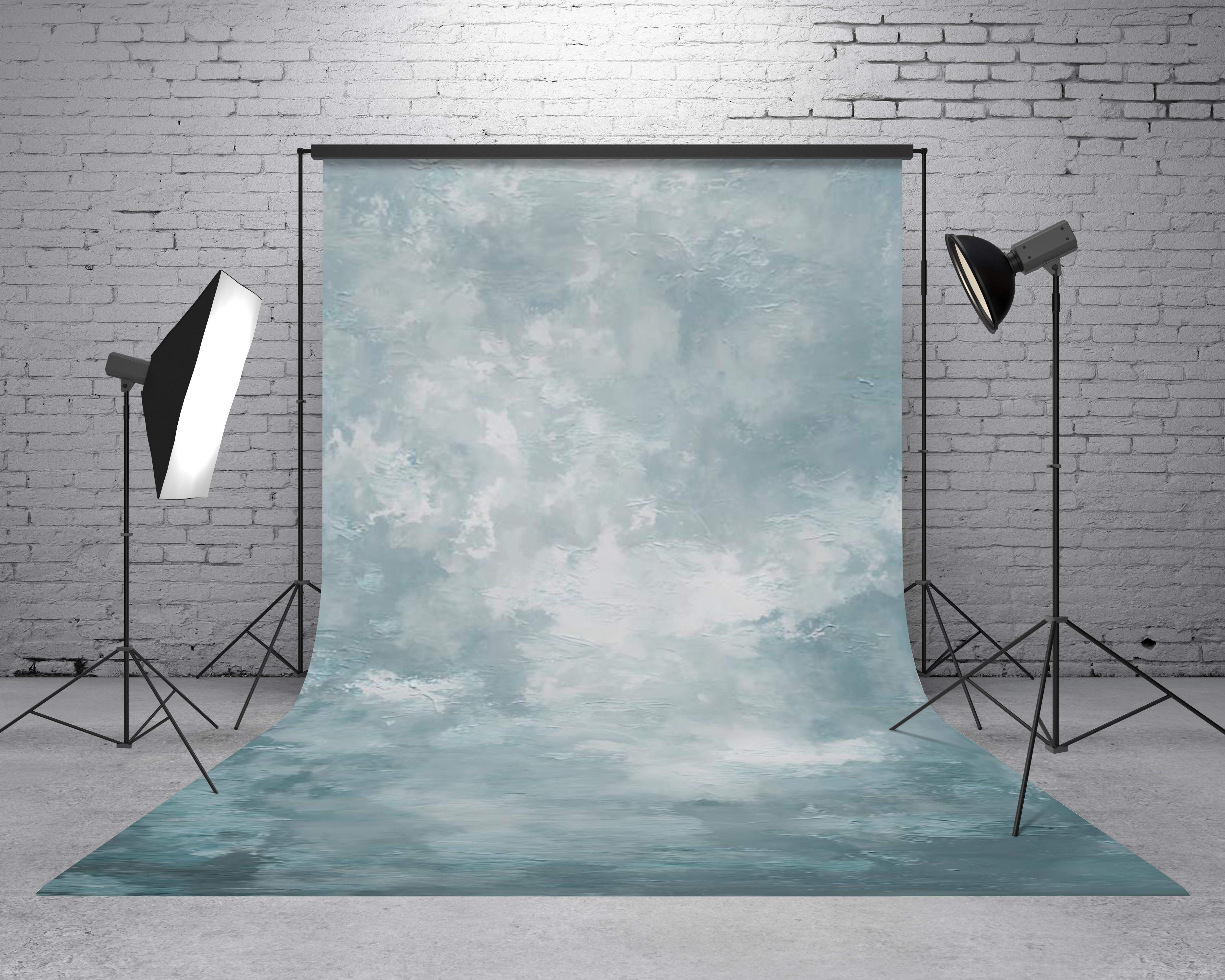 Kate Sweep Abstract Texture Blue Backdrop Designed by GQ