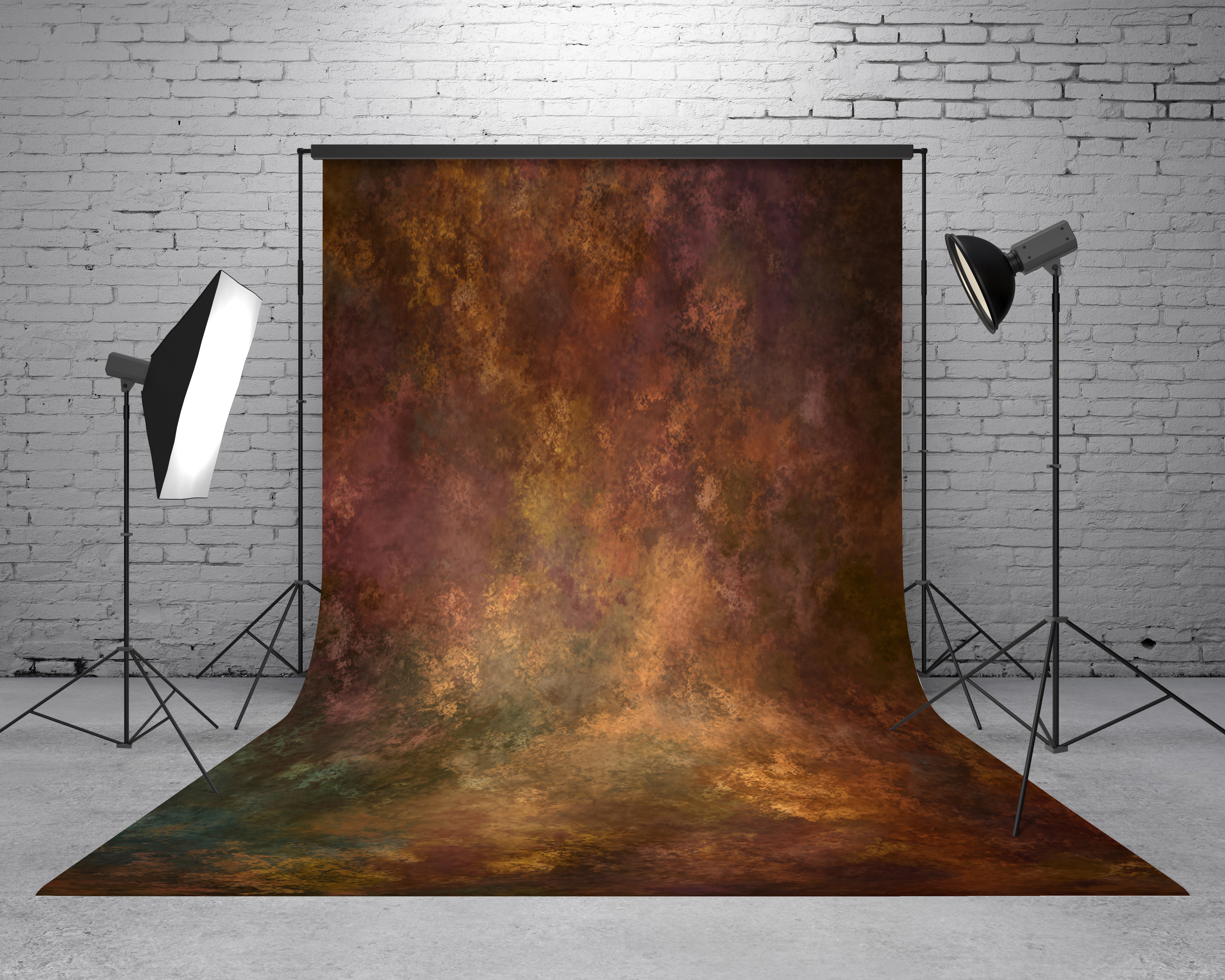 Kate Sweep Brown Abstract Texture Portrait Printed Backdrop Designed by Kate Image