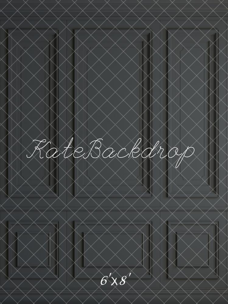 Zwart Vintage Muur Fleece Achtergrond voor Fotografie