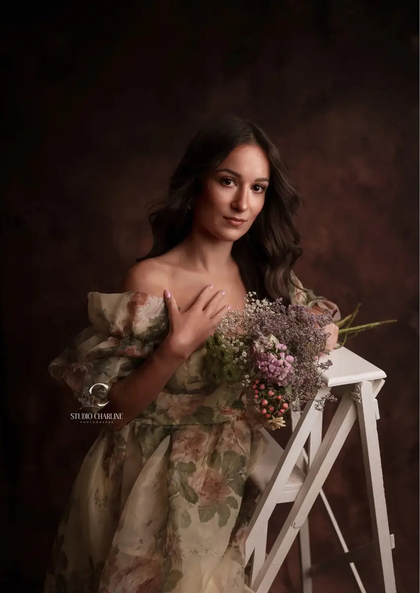 Abstracte Texturen in Olieverfachtergrond Fleece Achtergronden voor Fotografie