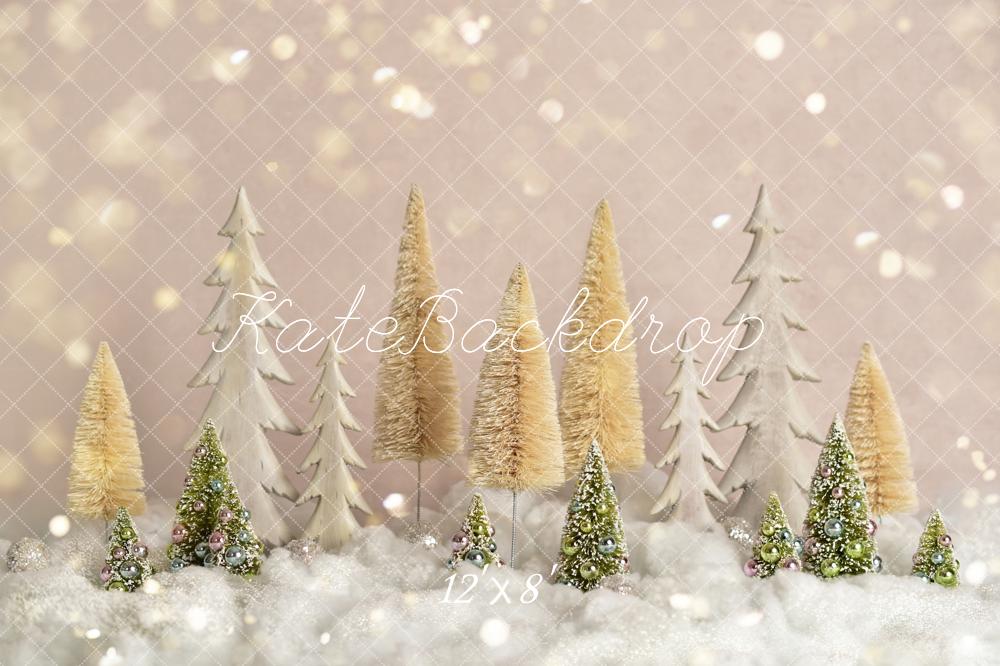 Kate Elegant Christmas Trees with Glitter Backdrop for Photography Designed By Mandy Ringe Photography