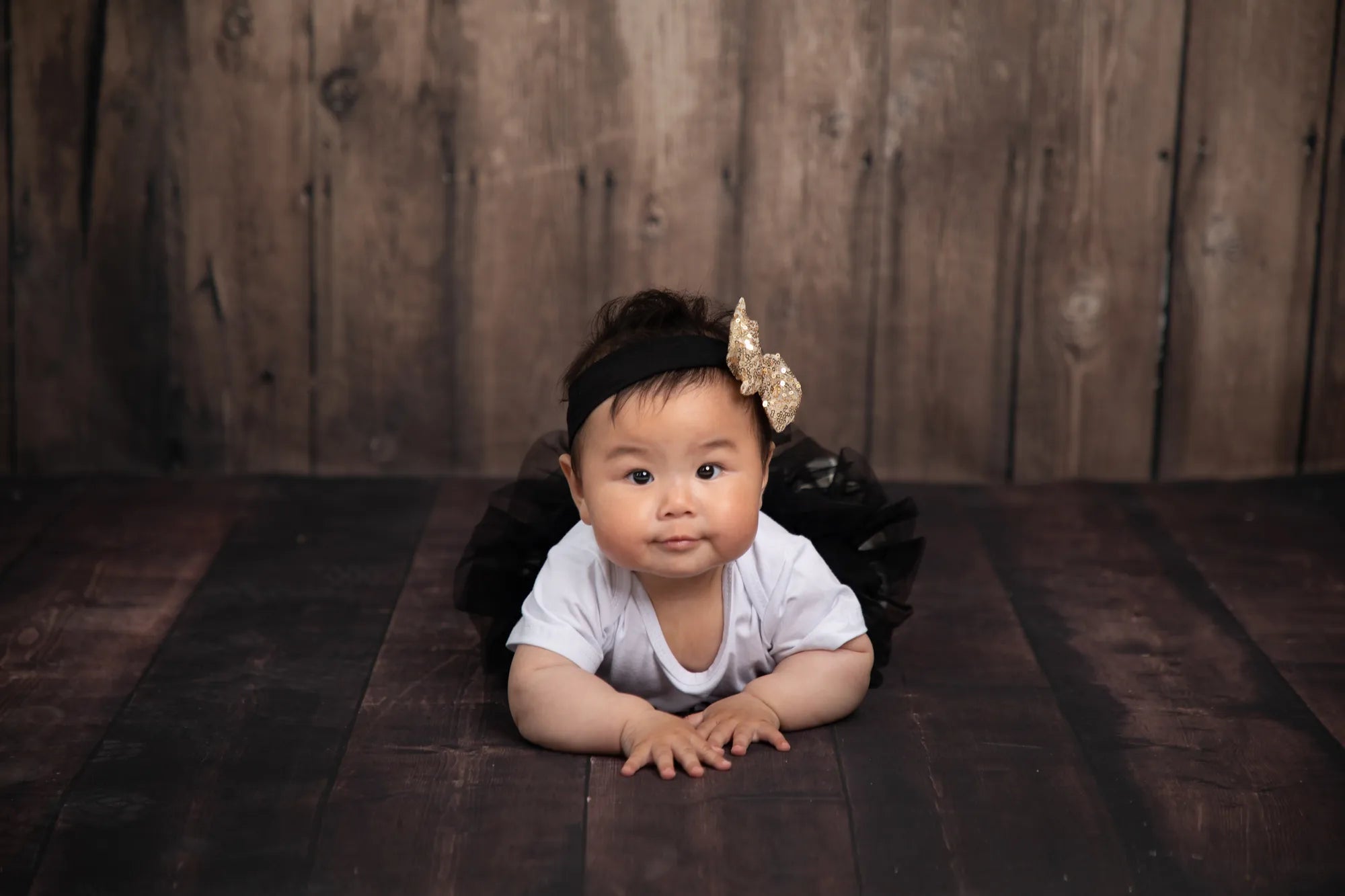 Kate Retro Style Dark Brown Wood Wall Backdrops - Kate Backdrop