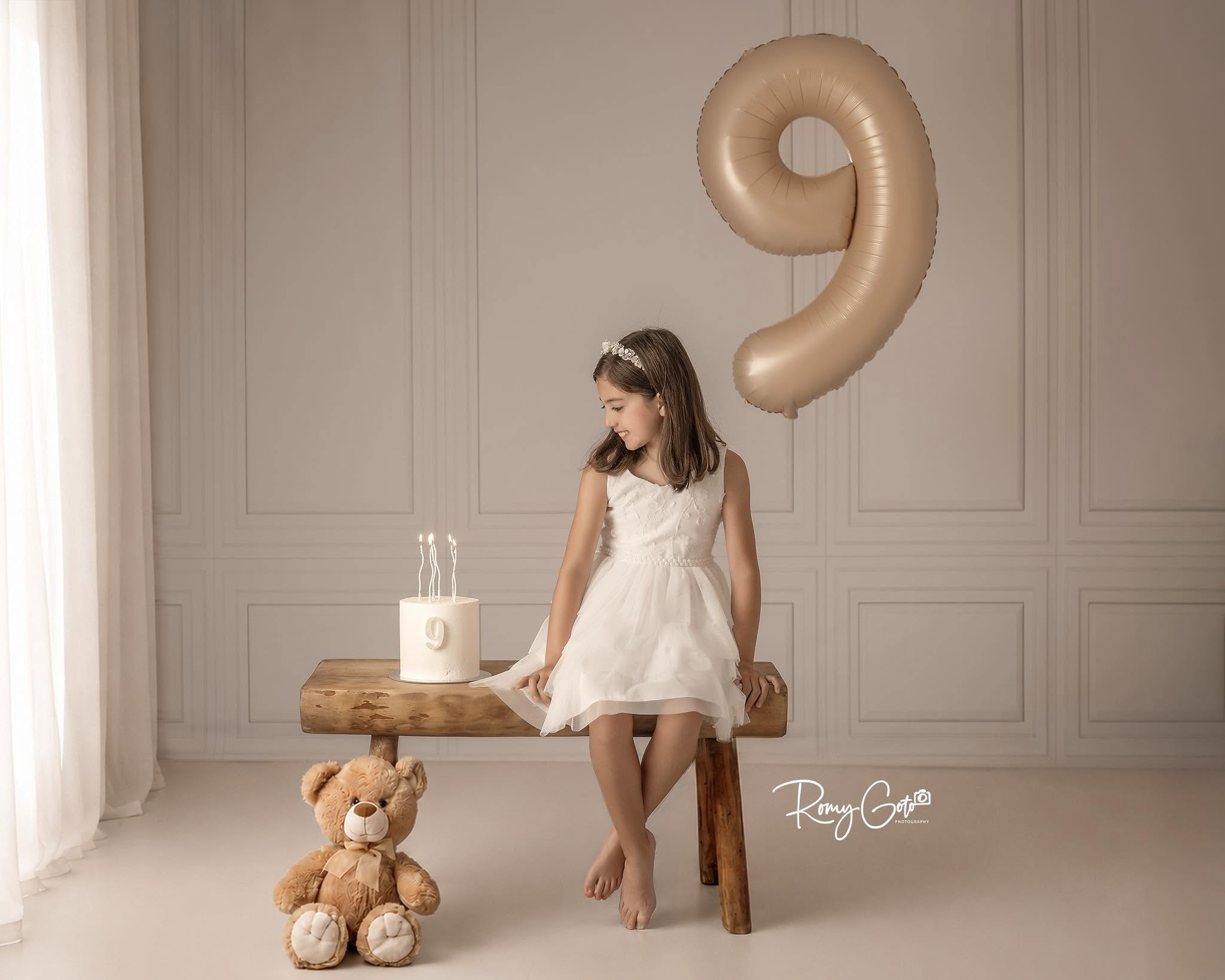 Kate White Minimalist Retro Wall Photography Printed Backdrop