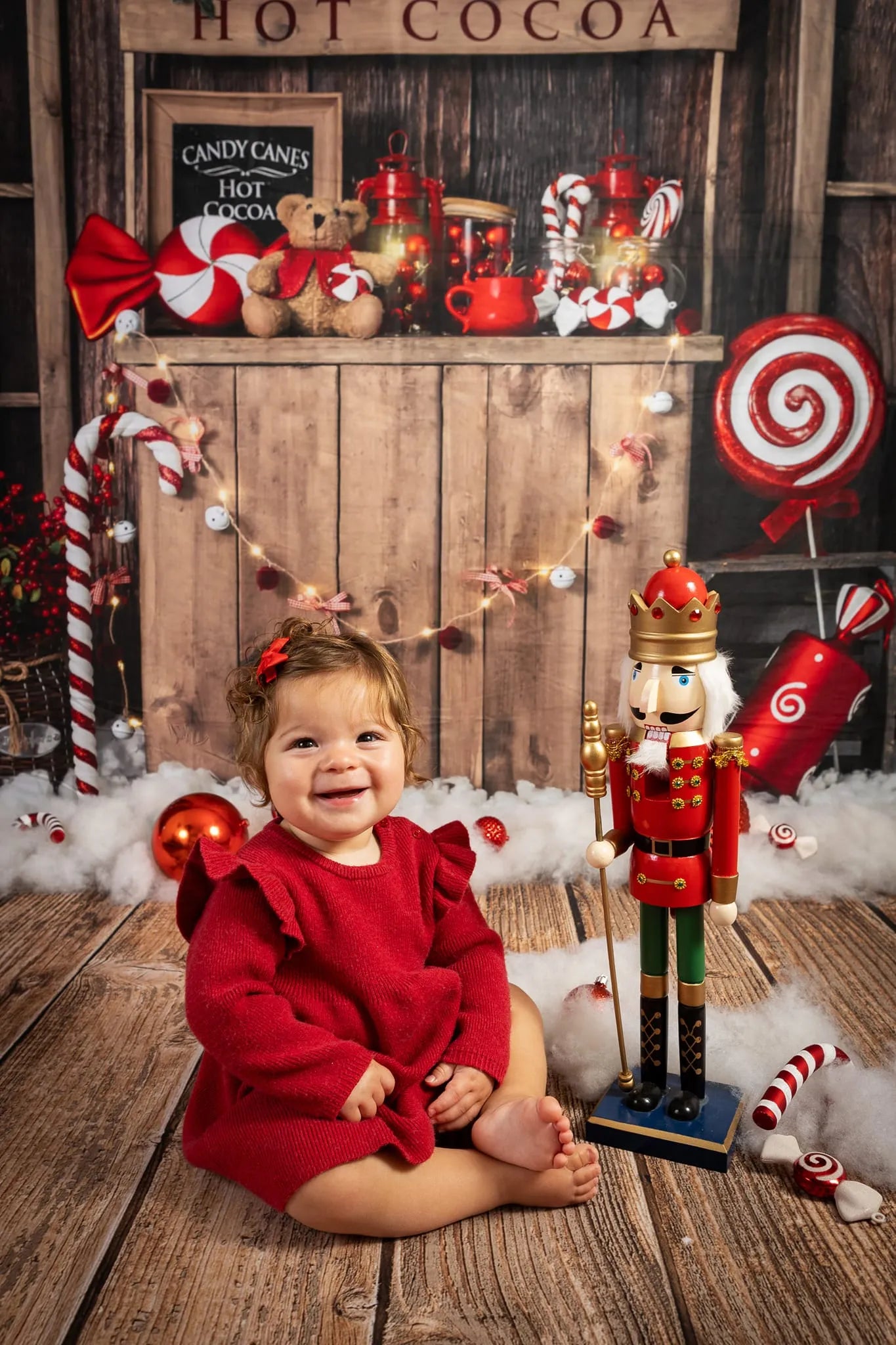 Kate Christmas Tree Backdrop Winter Hot Cocoa Designed by Emetselch - Kate Backdrop