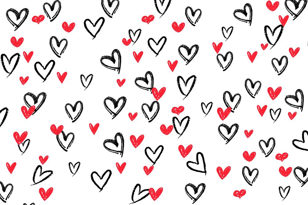 Kate Valentine's Day Fleece Backdrop White for Photography