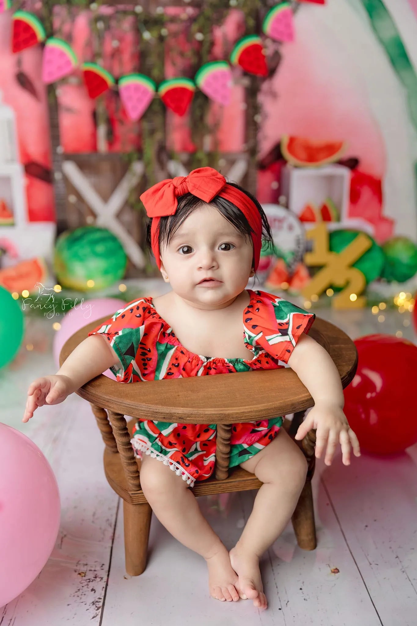 Watermeloenfeestachtergrond ontworpen door Mandy Ring Photography