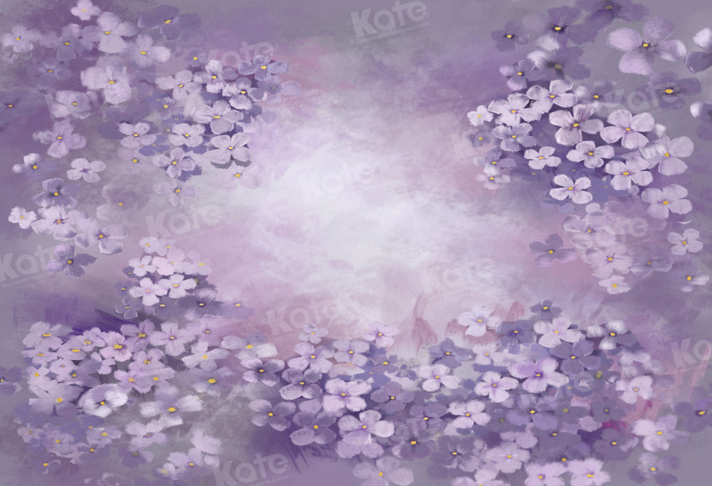 Kate Fine Art Floral Combination Printed Backdrops for Photography( 4 Backdrops in Total)