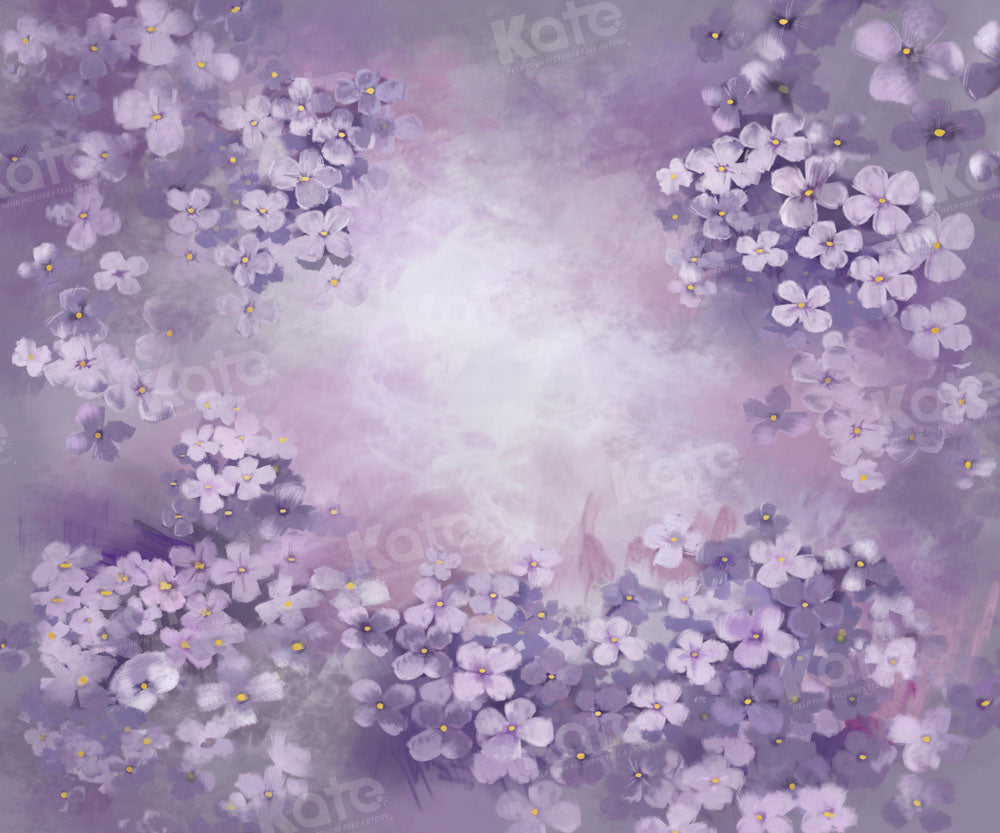 Kate Fine Art Floral Combination Printed Backdrops for Photography( 4 Backdrops in Total)