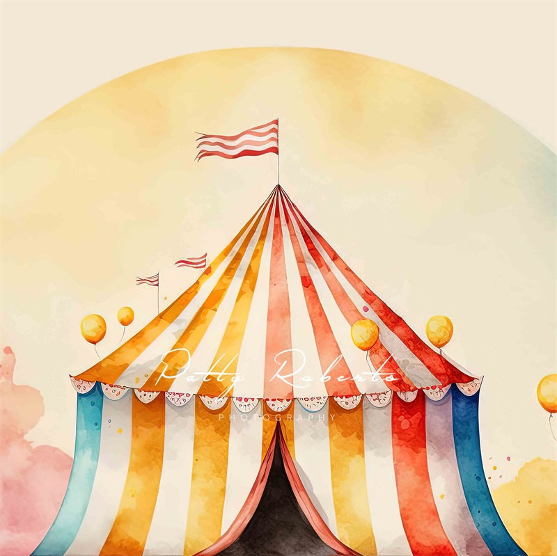 RTS Kate Vintage Colorful Circus Backdrop Designed by Patty Robert