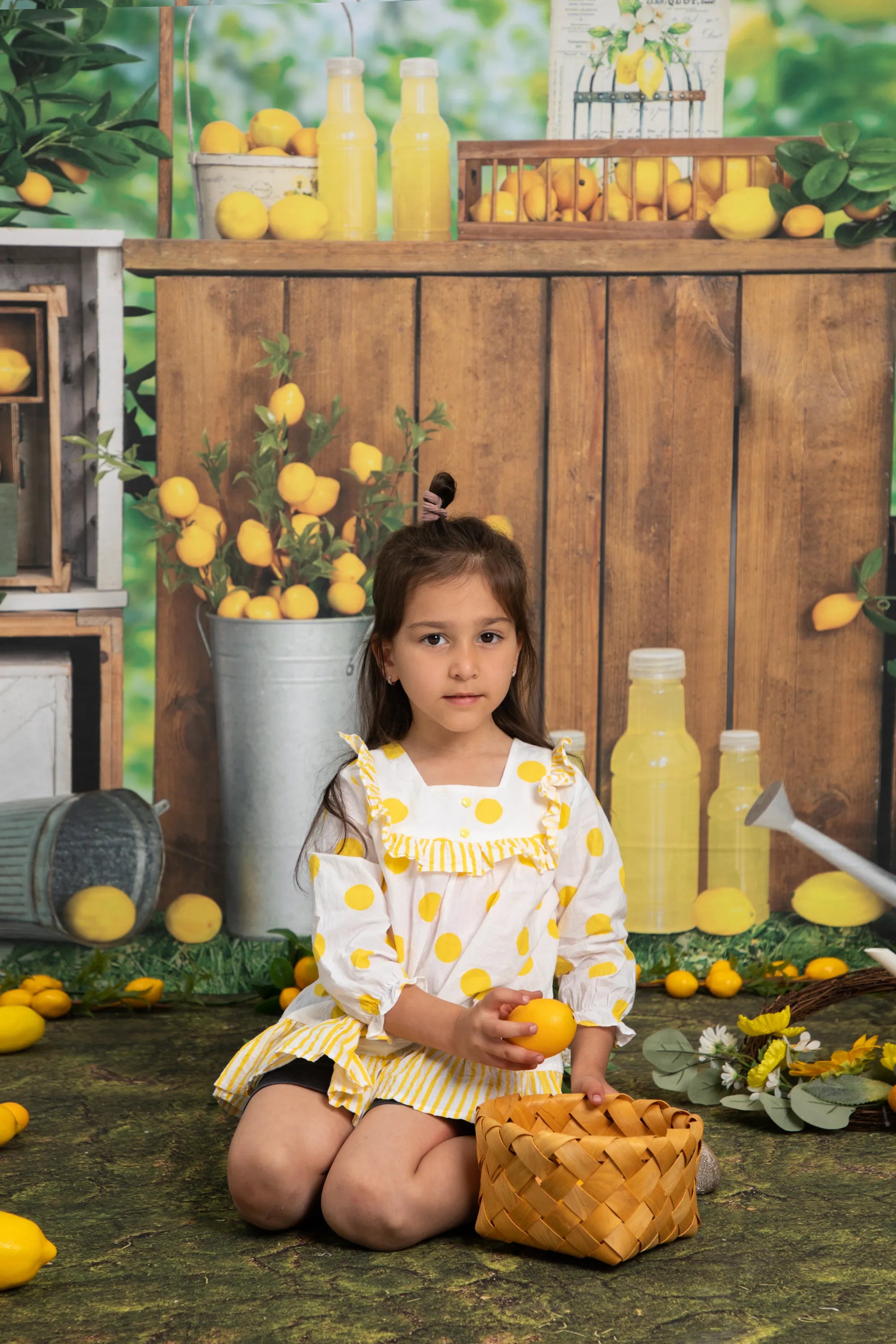 Kate Summer Lemon Stall Outside Backdrop Designed by Emetselch