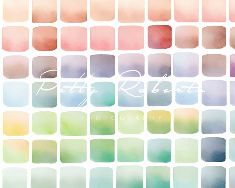 Kate Rainbow Palette Cake Smash Backdrop Designed by Patty Robert