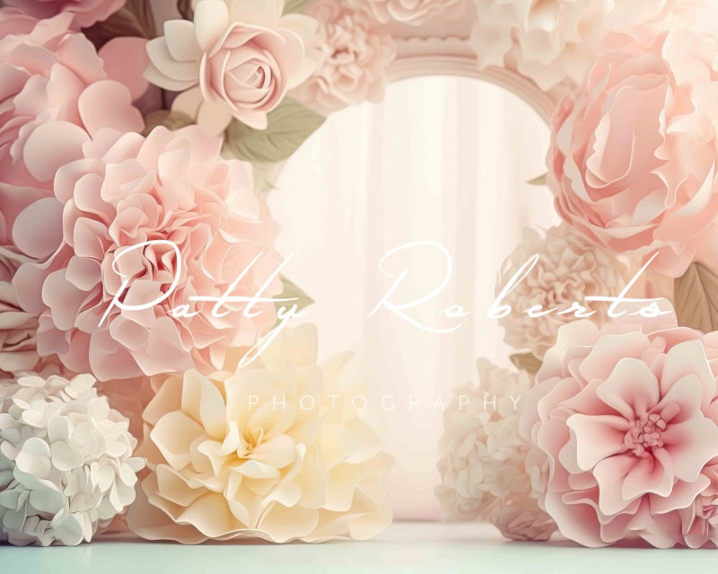Fondo de boda de fantasía floral diseñado por Patty Robert