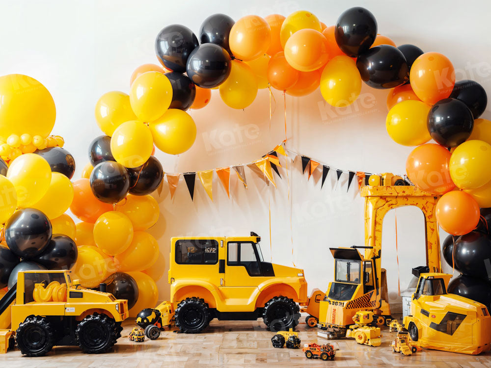 Globo Coche Excavadora Telón de Fondo Diseñado por Fotografía de Chain
