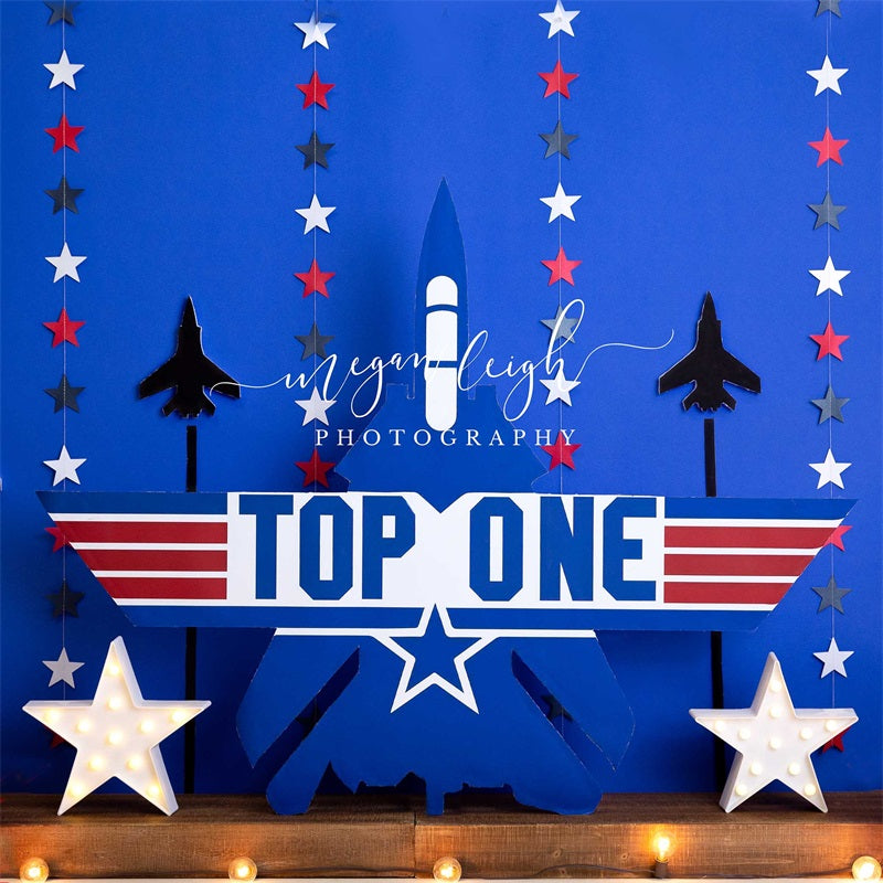 Kate Top ONE Plane Cake Smash Backdrop Designed by Megan Leigh Photography