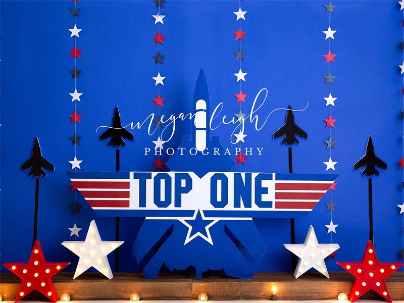 Kate Top ONE Plane Cake Smash Backdrop Designed by Megan Leigh Photography