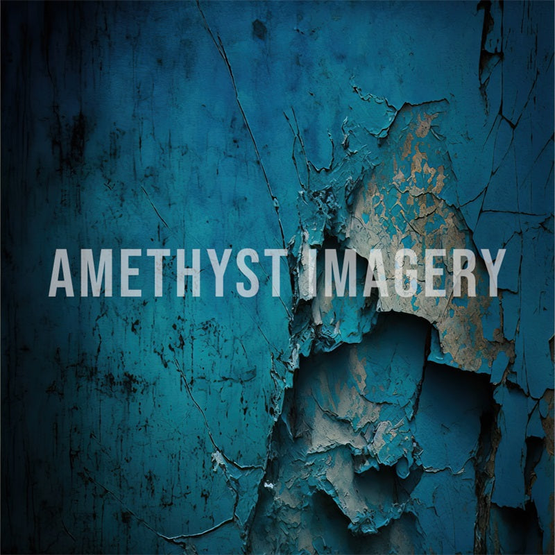 Blauwe Verfbarstende Muurachtergrond Ontworpen door Angela Miller