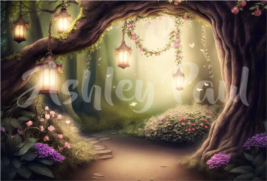 Kate Summer Enchanted Forest Backdrop Designed by Ashley Paul