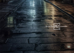 Alley's nachts Vloer City achtergrond ontworpen door Mandy Ringe Fotografie