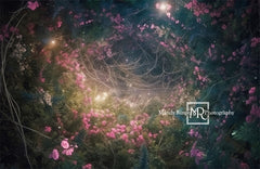 Kate Enchanted Fairy Forest Floor Printed Backdrop Designed by Mandy Ringe Photography