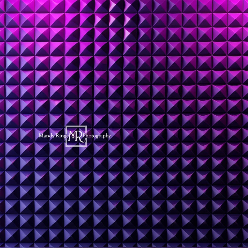 Futuristische Paarse Geometrische Textuur Foto Achtergrond Ontworpen door Mandy Ringe Fotografie